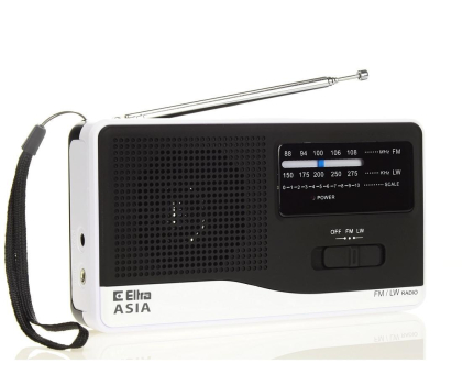 Radio i budzik ELTRA ASIA bialy